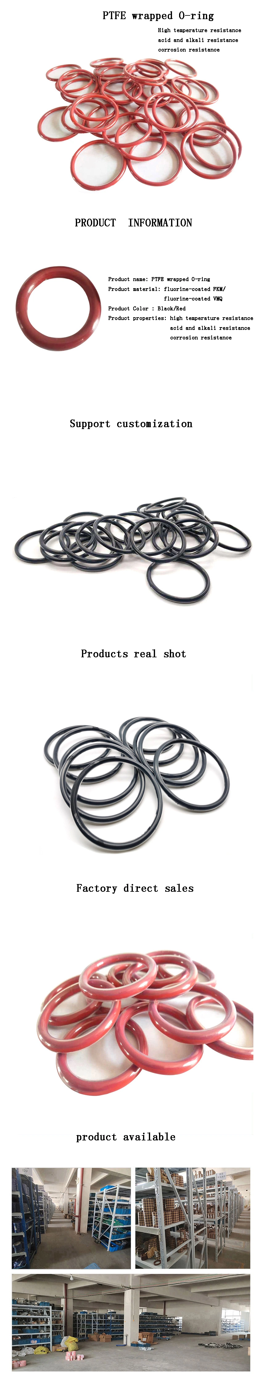 O-RING de silicona para la metalurgia del carbón y la petroquímica con servicio rápido y conveniente 0